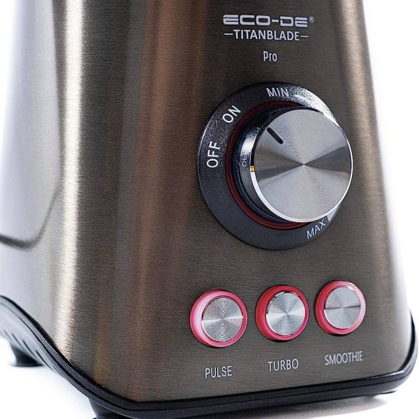 ECODE Blender Professionnel Titanblade Pro, pichet Thermosecur 1890mL