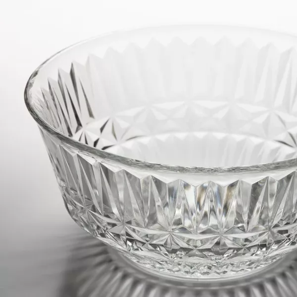 Bol, verre transparent/à motifs, SÄLLSKAPLIG